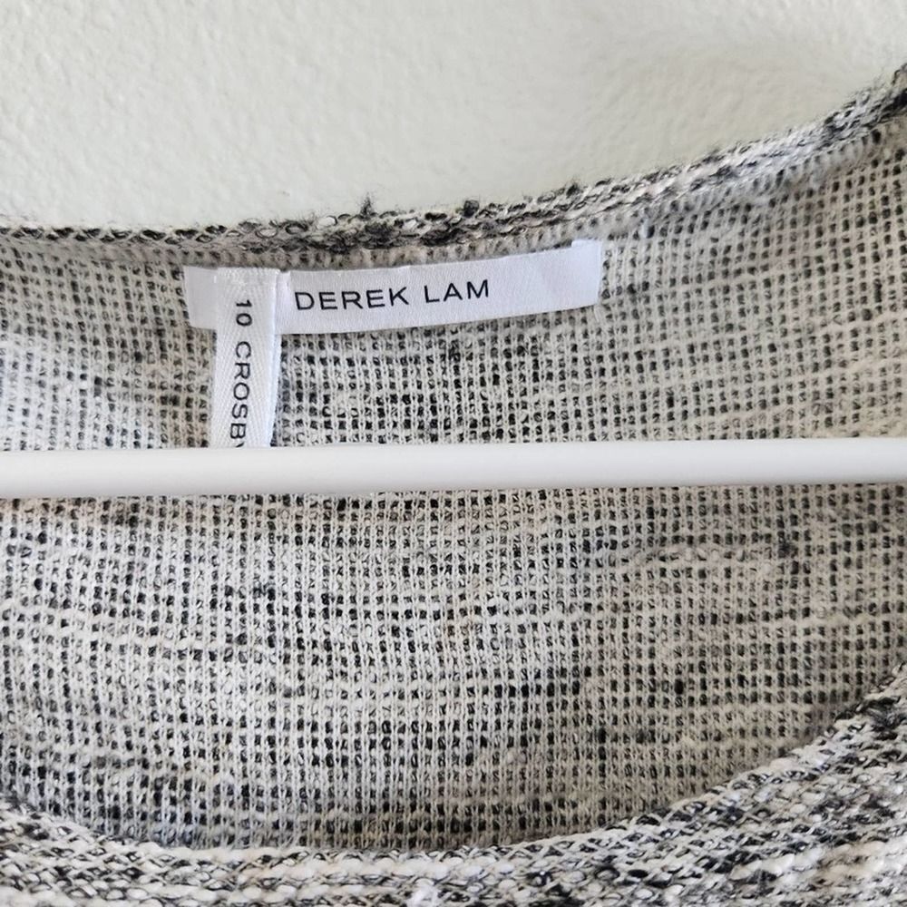 𝅺DEREK LAM 10 CROSBY  Tweed Mini Dress Size Medium - Picture 5 of 8